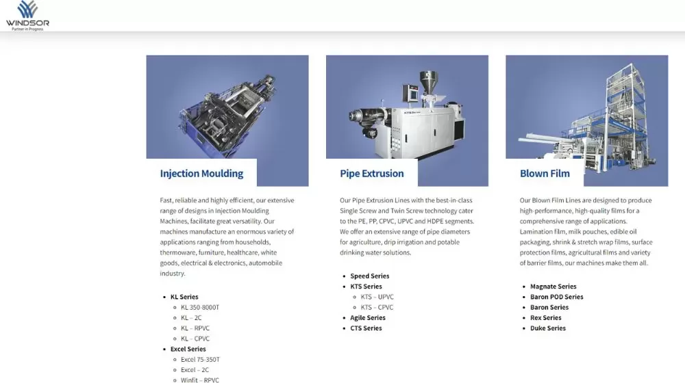 Indian injection molding machine brands